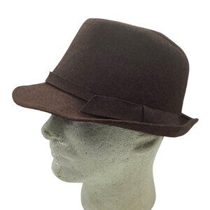 Magid Hats Brown Fedora Men Women Wool Blend Classic Style One Size‎